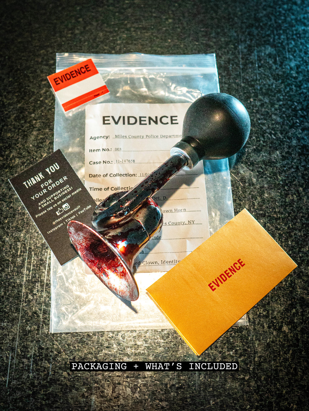 Bloody Killer Clown Horn – Inspired by Terrifier 2