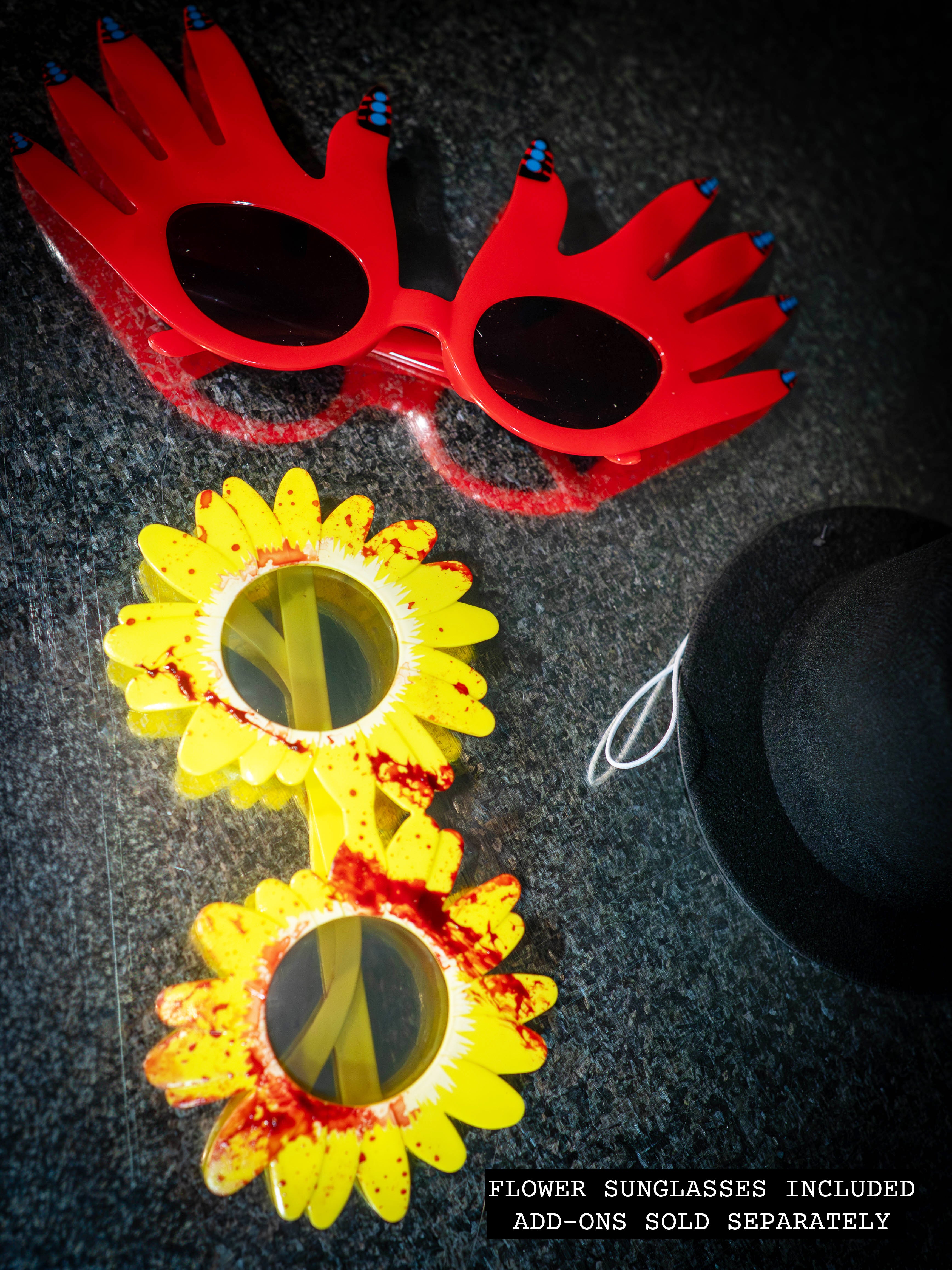 Killer Clown Bloody Flower Sunglasses  – Inspired by Terrifier 2